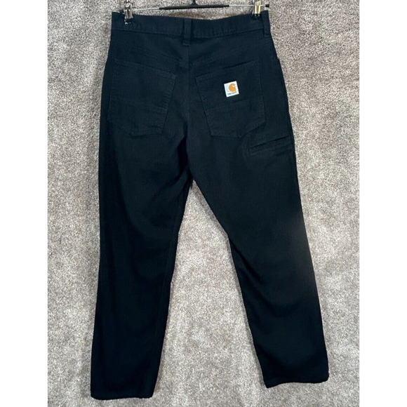 Carhartt Pants Mens 30X30 Black Measures 30X29 Relaxed Fit Straight Leg Workwear - Picture 4 of 8